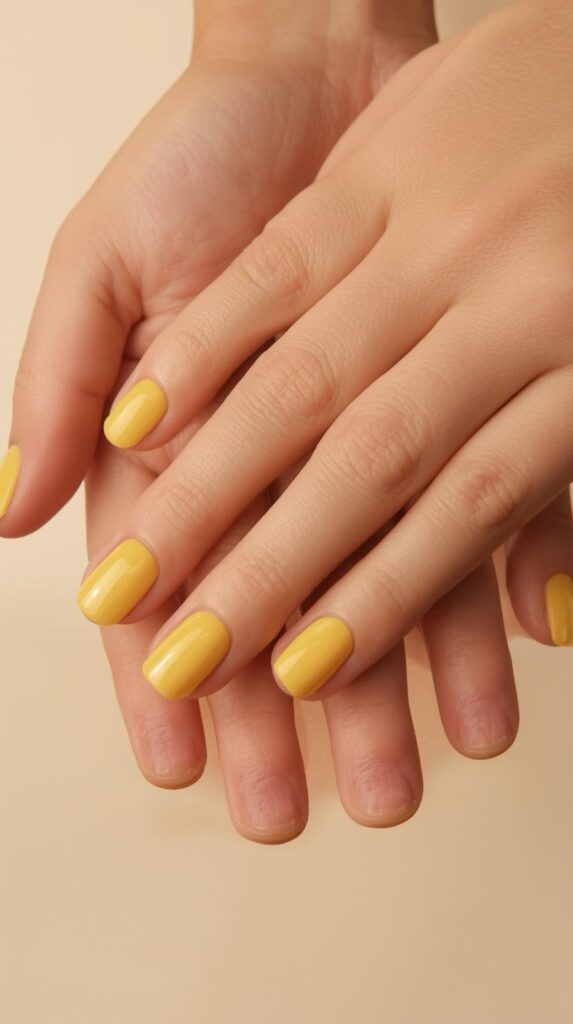 10. Bright Lemon Nails