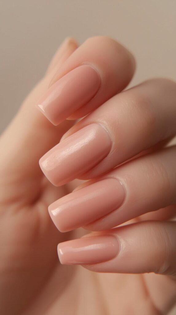 10. Matte Blush Nails