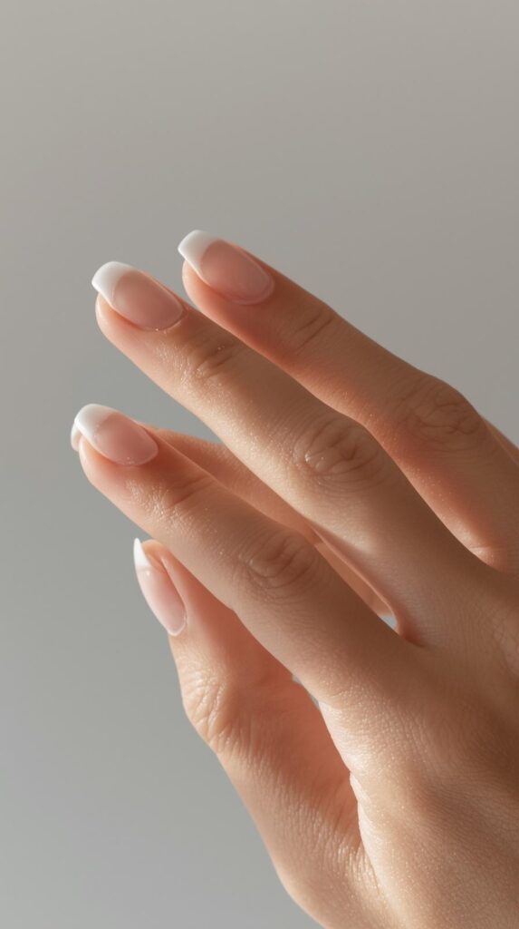 11. Minimal French Nails