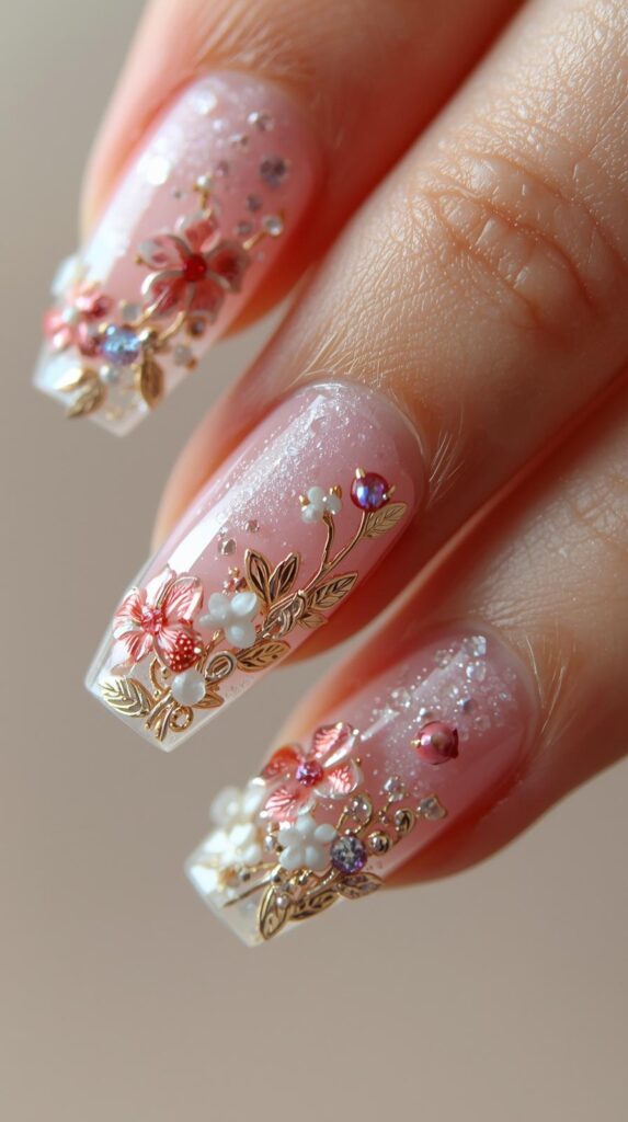12. 3D Acrylic Nail Art