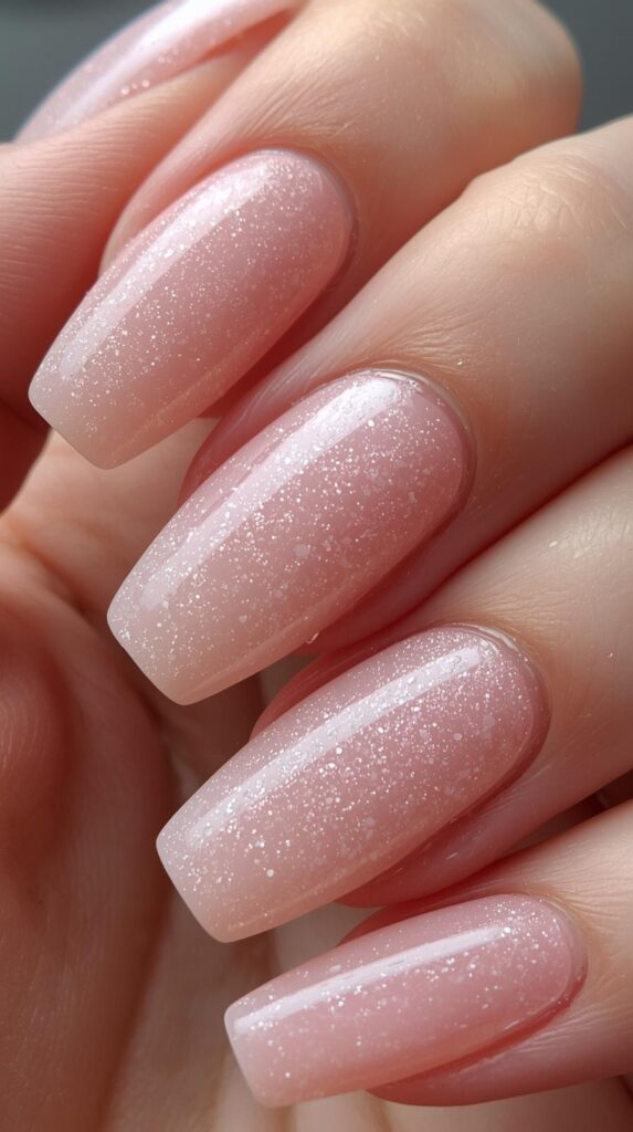 12. Rose Quartz Nails
