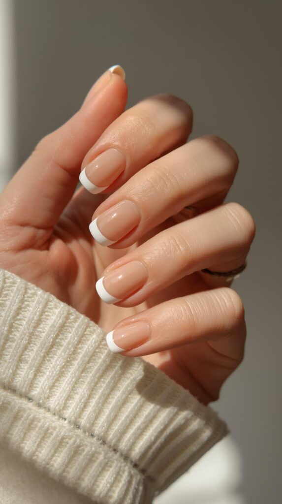 2. Peach Nude French Lines