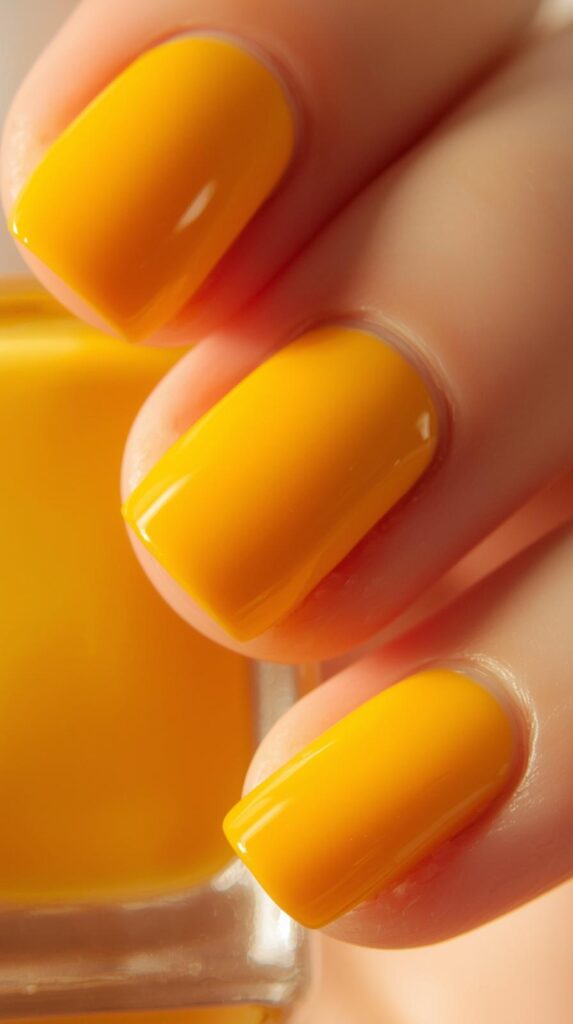3. Butter Yellow Nails