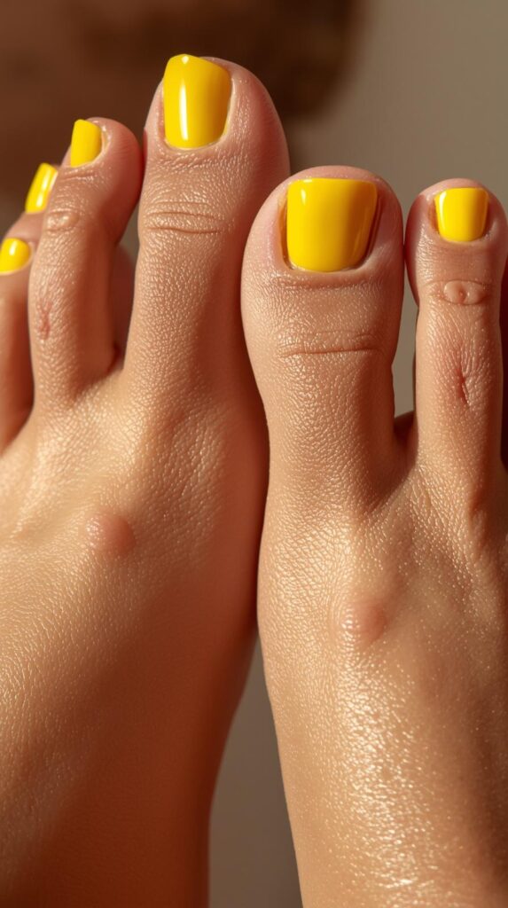 3. Butter Yellow Pedicure