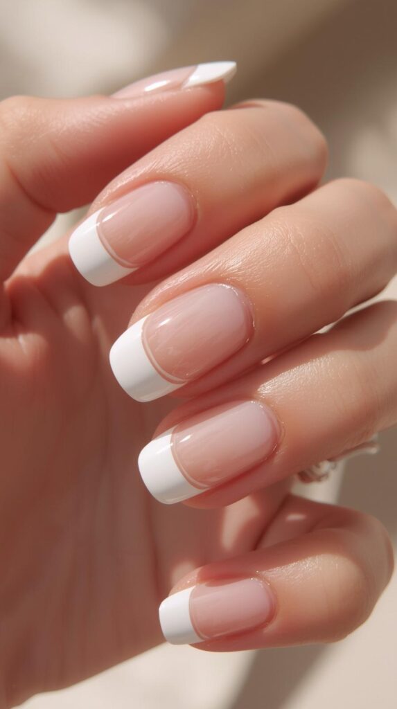 3. French Tip Summer Nails