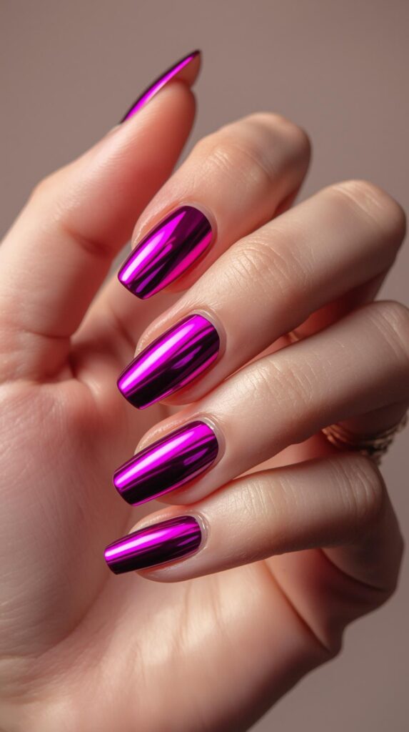 3. Pink Chrome Double Tips
