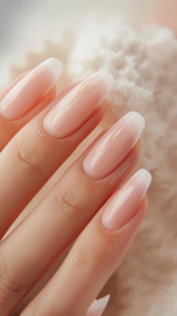 3. Soft Pink French Tips
