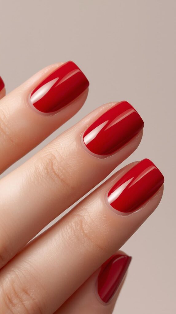 5. Cherry French Tips