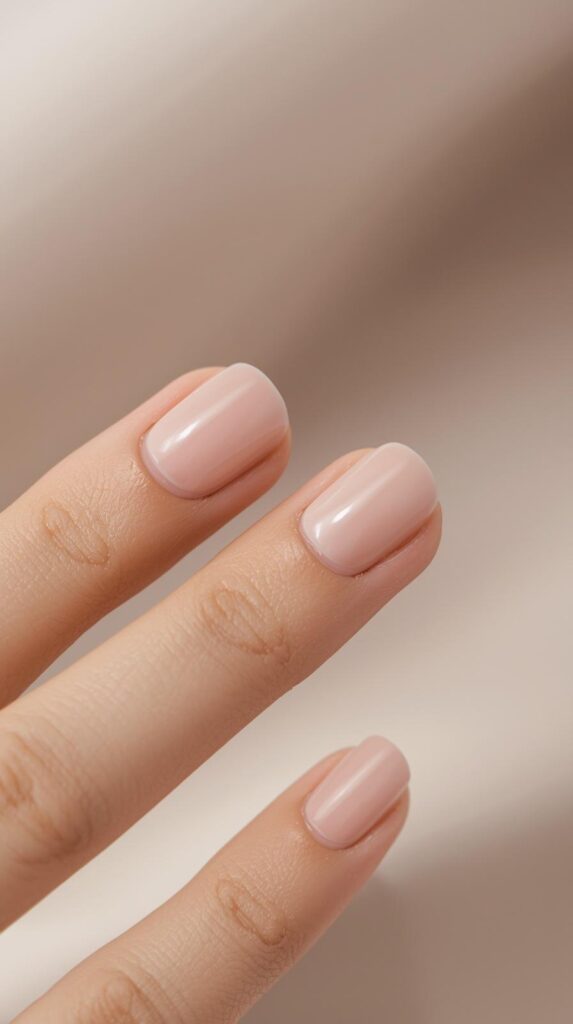 5. Minimal Nude Nails
