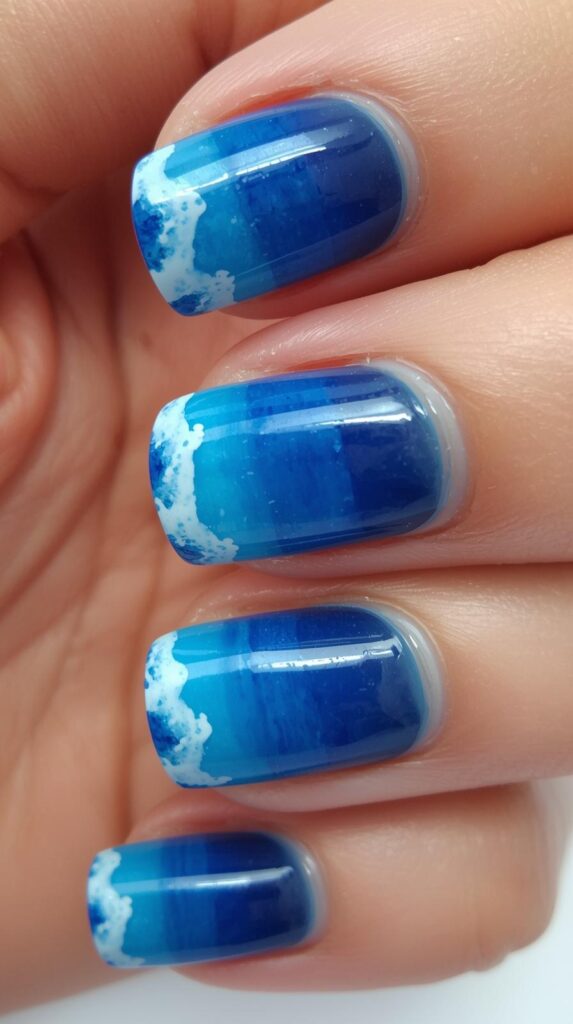 6. Blue Ocean Nails