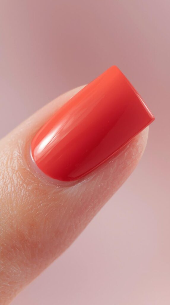 6. Coral Crush Nail