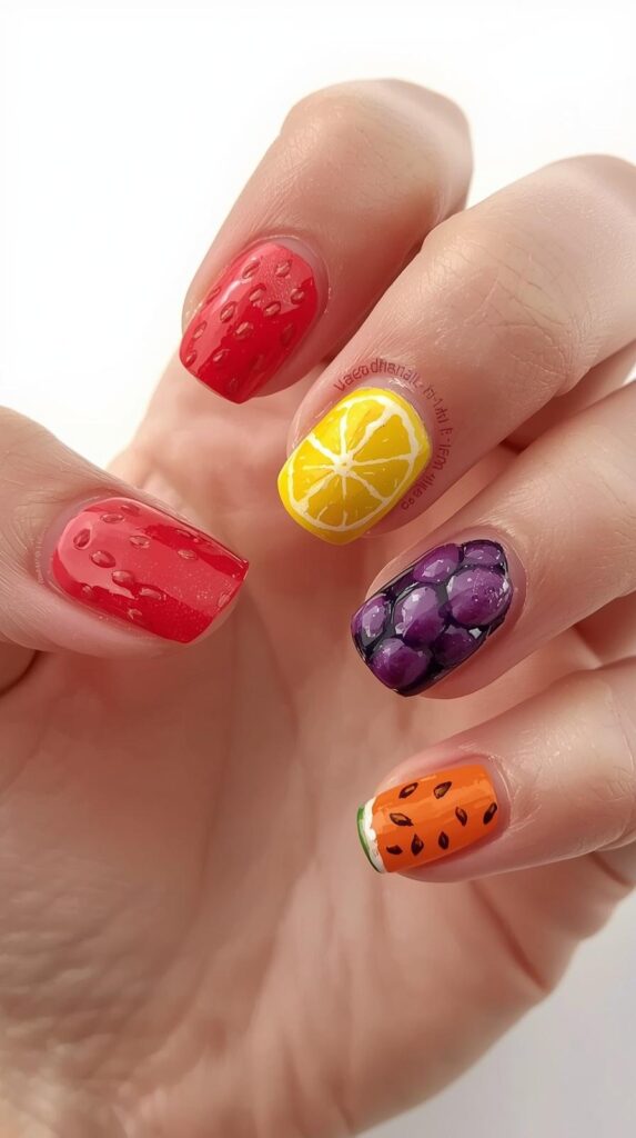 6. Fruit-Inspired Nail Designs