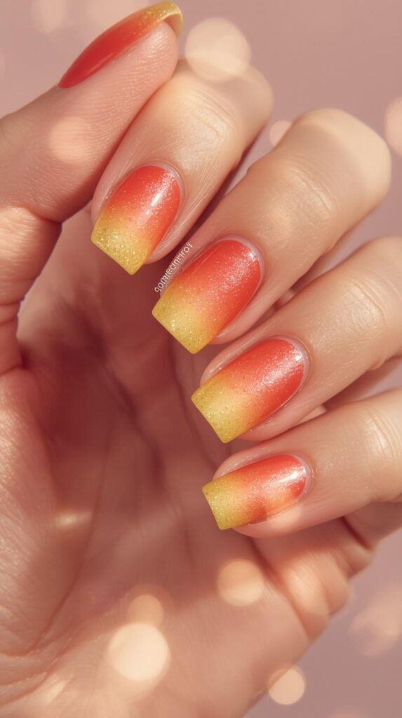 7. Ombre Summer Nails