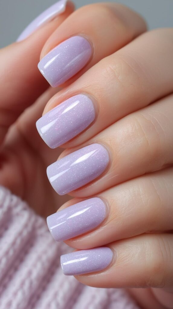 8. Pastel Lavender Nails
