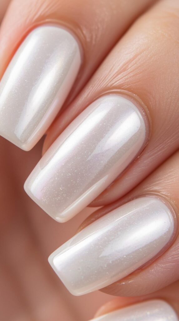 8. Pearl Glazed Nails