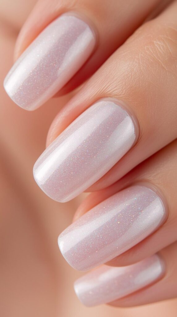 8. Pearl Glazed Nails