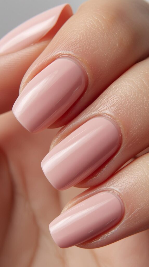11. Soft Ballet Pink Nails