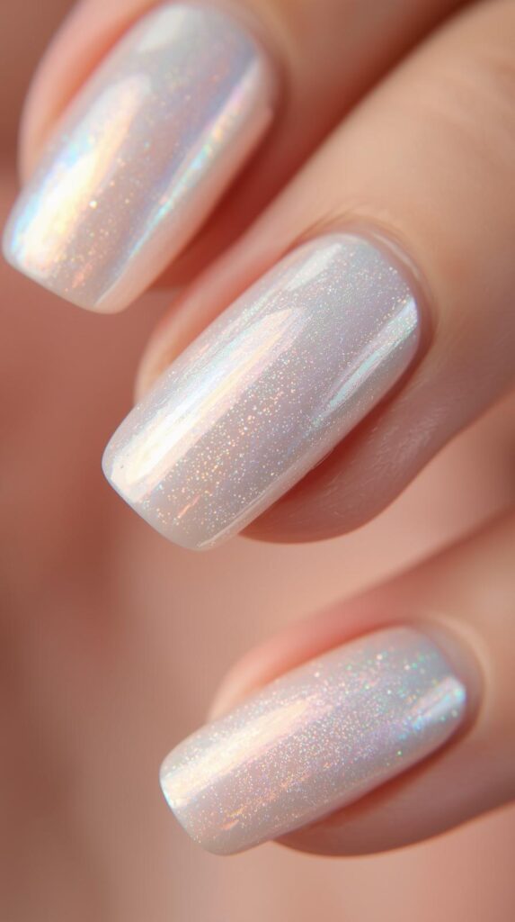 5. Pearly Glazed Nails