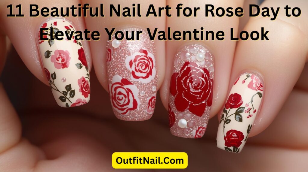 11 Beautiful Nail Art for Rose Day to Elevate Your Valentine Look