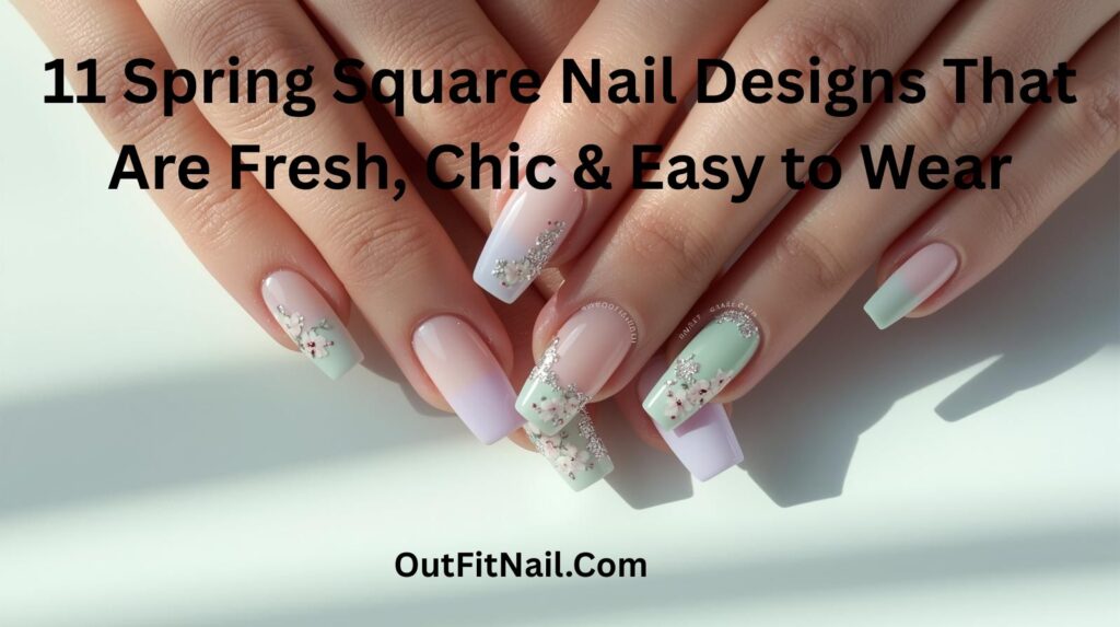 11 Spring Square Nail Designs That Are Fresh, Chic & Easy to Wear