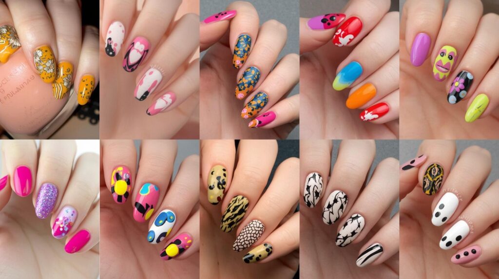 11 Funky Fun Spring Nails That Are Bold, Colorful and Trendy