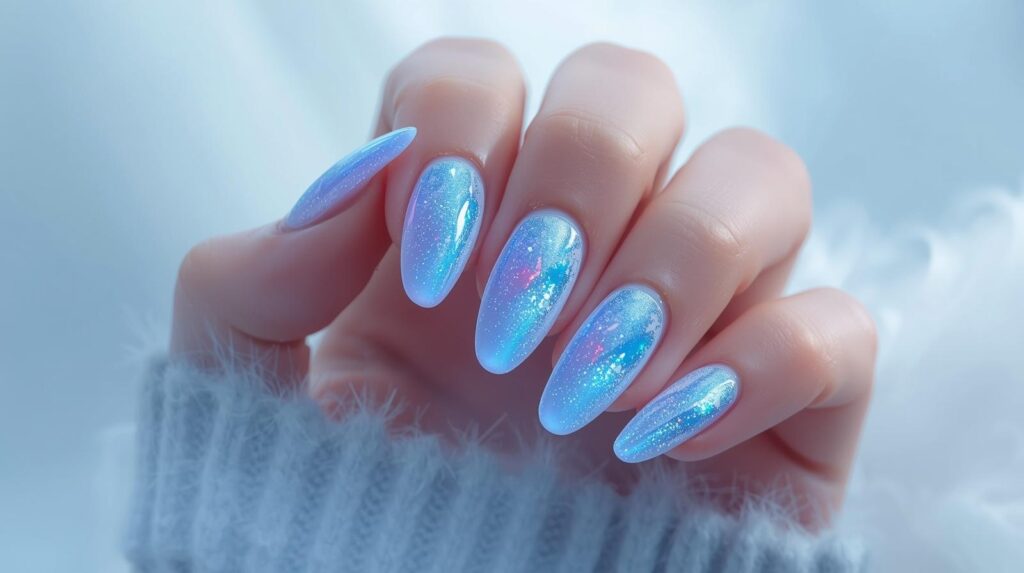 11 Blue Aura Almond Nails That Look Trendy and Dreamy in 2026