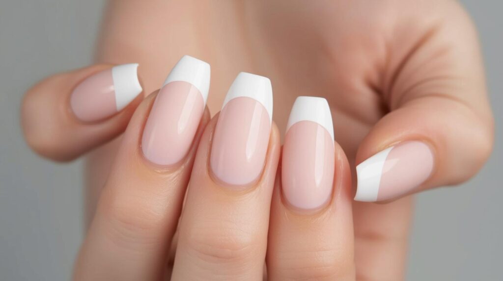11 Pastel French Tip Coffin Nails That Look Soft and Trendy