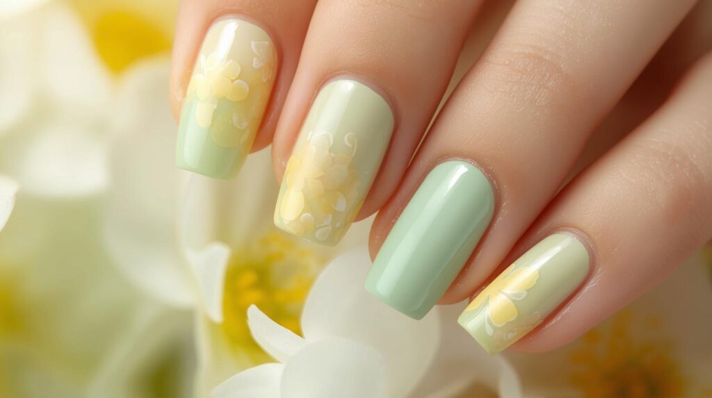 Pastel Green and Yellow Spring Nails That Look Fresh and Cute in 2026