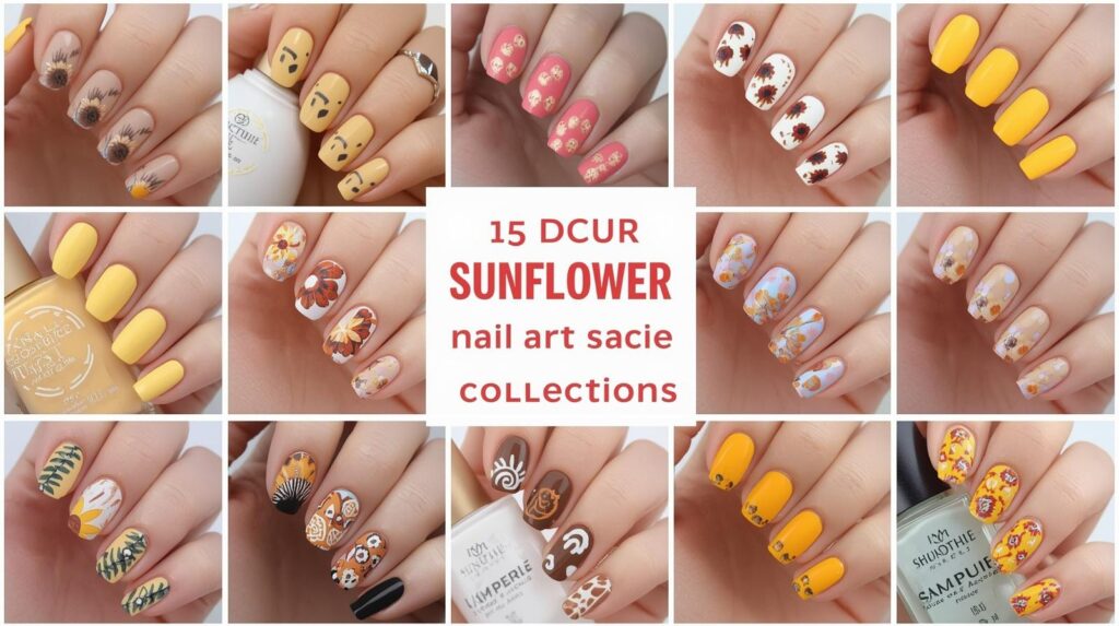 15 Sunflower Nail Ideas That Look Like Sunshine on Your Fingertips